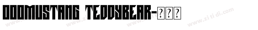 000mustang teddybear字体转换